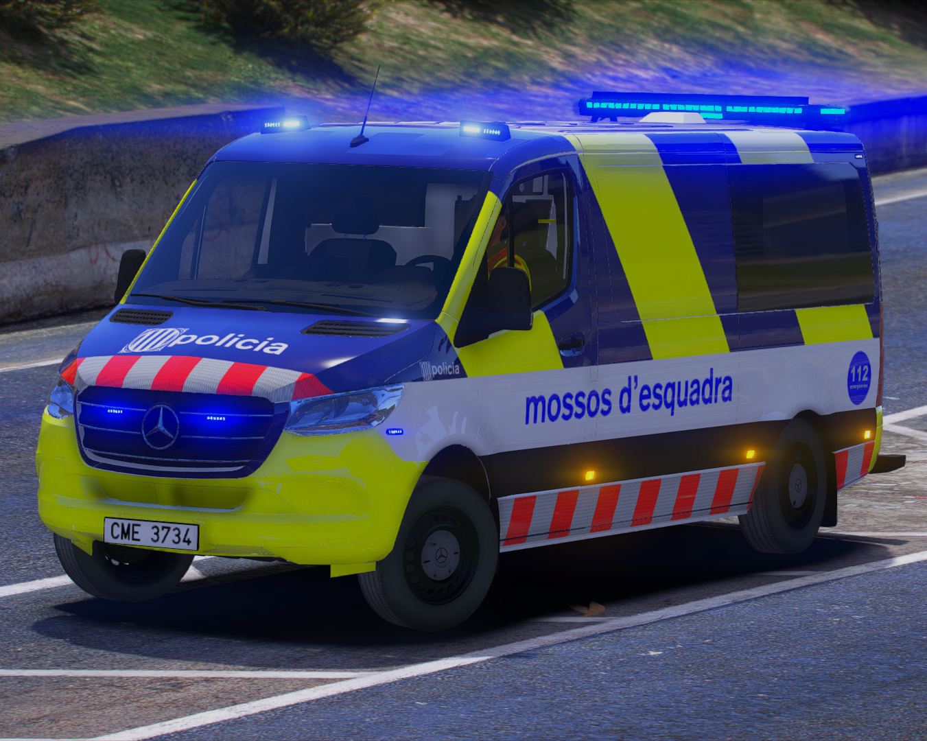 Mercedes Sprinter Mossos d'Esquadra Trànsit