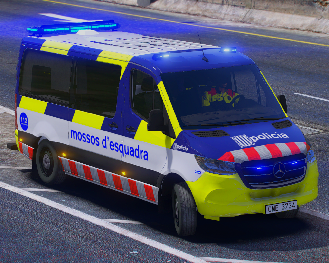 Mercedes Sprinter Mossos d'Esquadra Trànsit